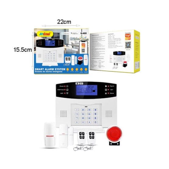 Andowl Σύστημα συναγερμού με οθόνη LCD και 2 τηλεχειριστήρια Q-AQ5 – Smart Alarm System - Image 4