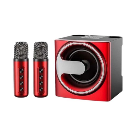 Ασύρματο ηχείο Bluetooth με 2 μικρόφωνα Karaoke - YS-207 - 887196 - Red