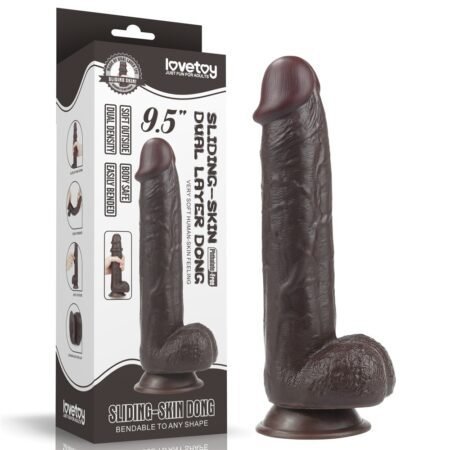 9,5'' Sliding Skin Dual Layer Dong Brown