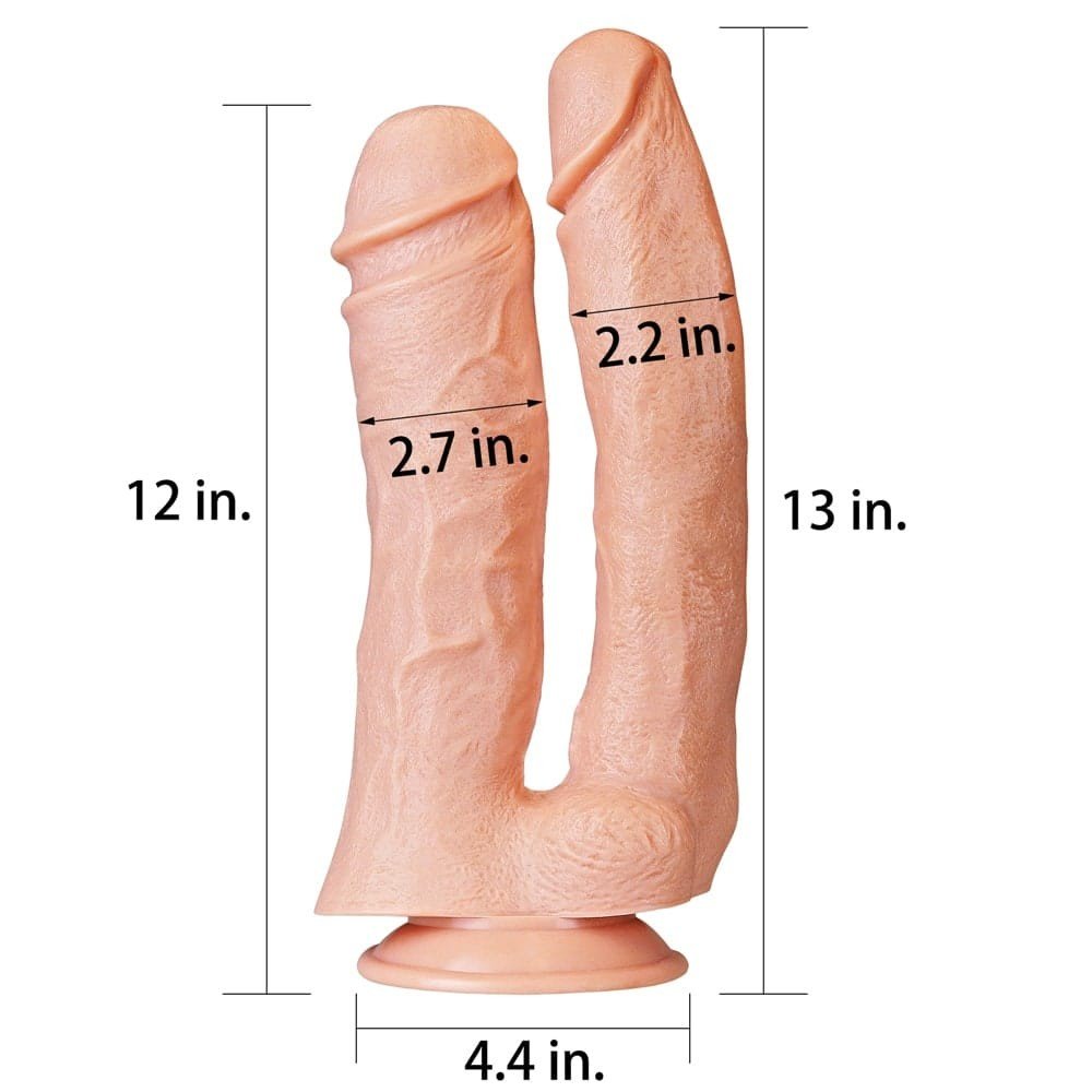 12'' Realistic Mega Double Dildo - Image 7