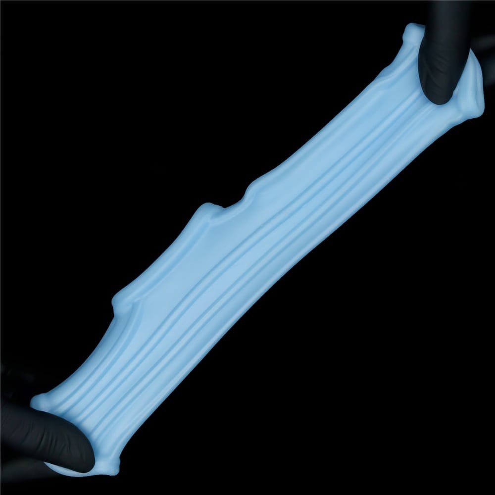 Vibrating Ridge Knights Ring with Scrotum Sleeve - Image 6