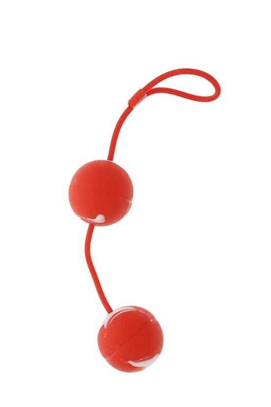 Marbilized Duo Balls Red - Image 2