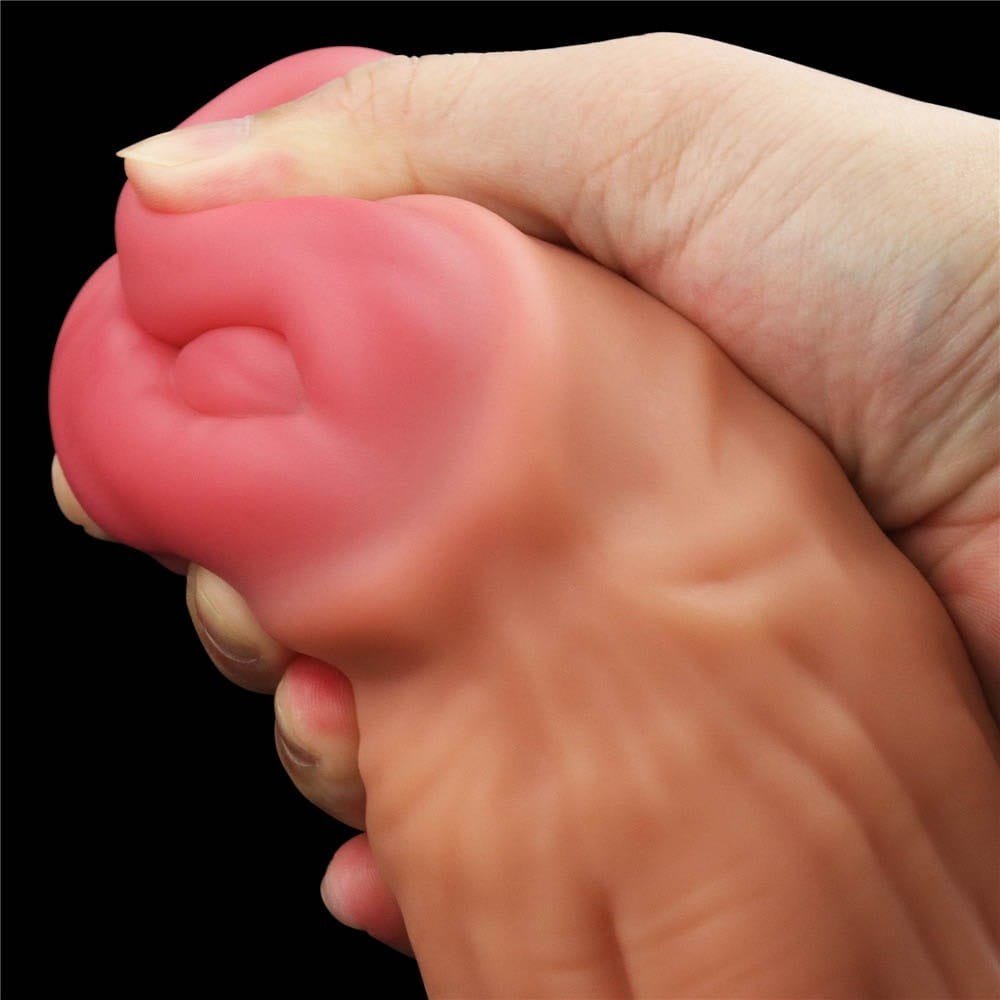 12'' Dual layered Platinum Silicone Cock - Image 7