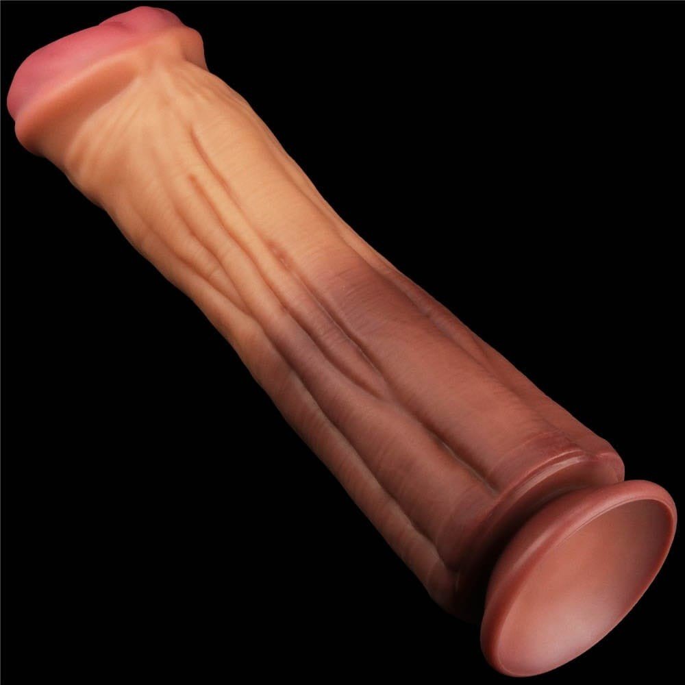 12'' Dual layered Platinum Silicone Cock - Image 3