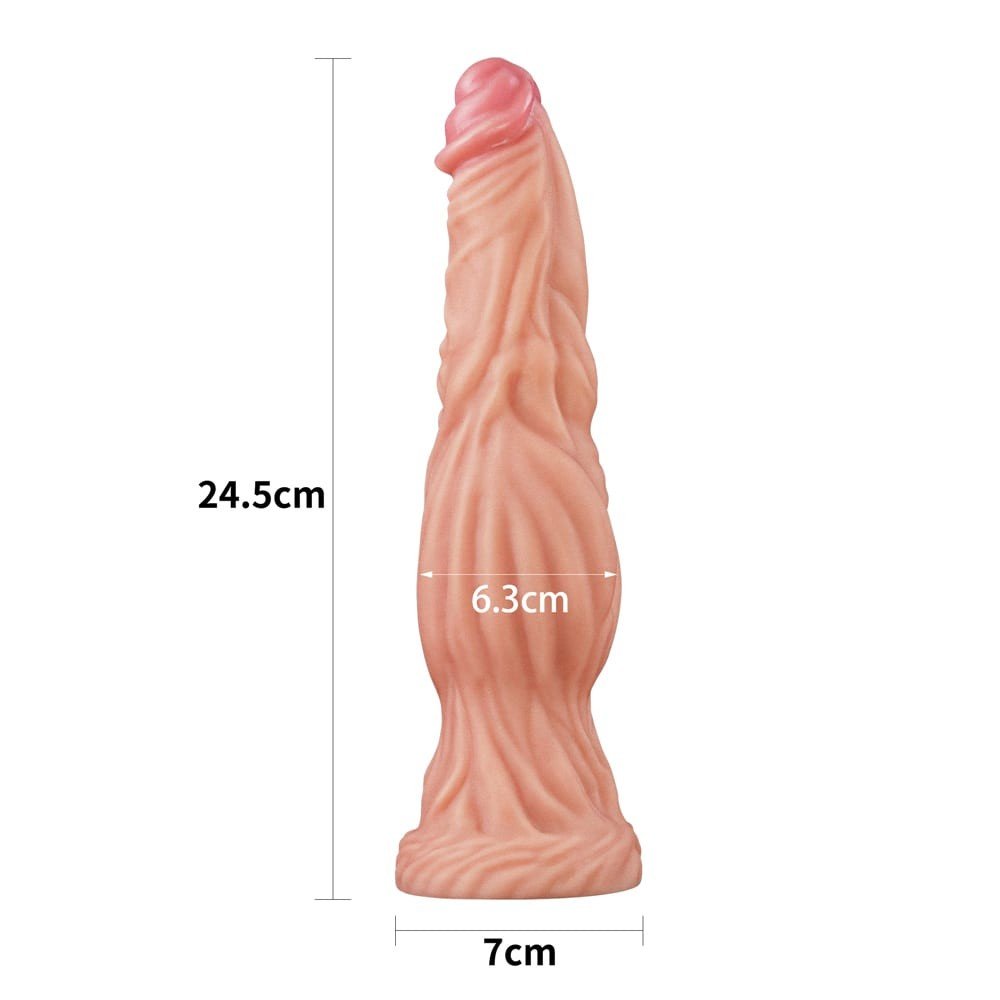 9.5" Dual-Layered Sillicone Cock - Image 3