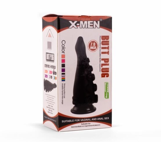X-MEN 7" Butt Plug Black - Image 2
