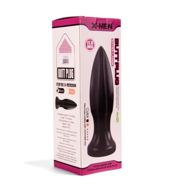 X-MEN 11.8 inch Butt Plug Black - Image 2
