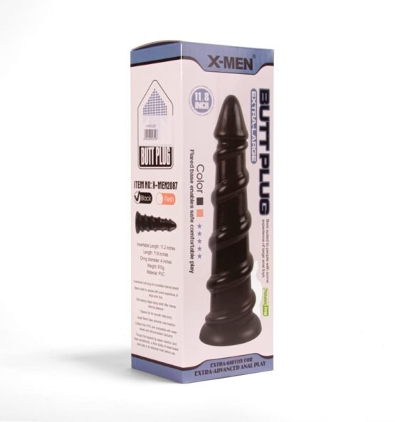 X-MEN 11.8 inch Butt Plug Black - Image 2