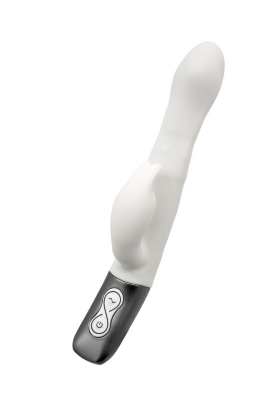 TITANZ 8.5" SILICONE RECHARGEABLE VIBRATOR IN IVORY WHITE - Image 2