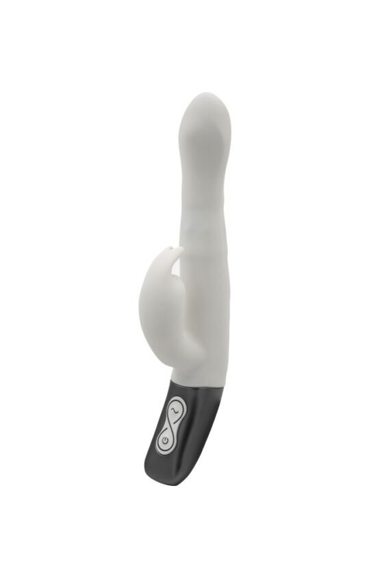 TITANZ 8.5" SILICONE RECHARGEABLE VIBRATOR IN IVORY WHITE - Image 4