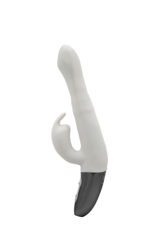 TITANZ 8.5" SILICONE RECHARGEABLE VIBRATOR IN IVORY WHITE - Image 6