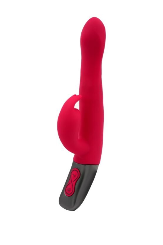 TITANZ 8.5" SILICONE RECHARGEABLE VIBRATOR IN PINK - Image 4