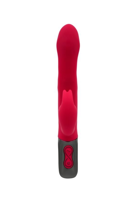 TITANZ 8.5" SILICONE RECHARGEABLE VIBRATOR IN PINK - Image 5
