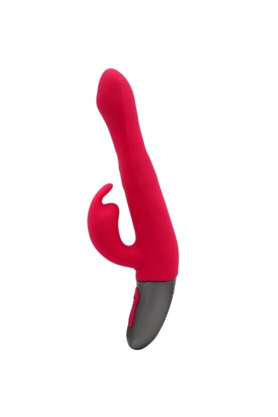 TITANZ 8.5" SILICONE RECHARGEABLE VIBRATOR IN PINK - Image 6