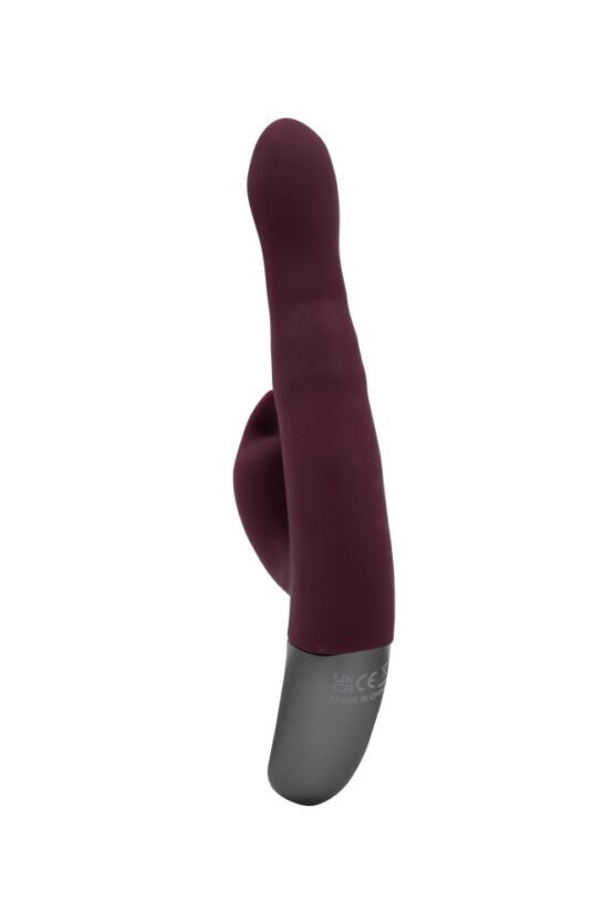 TITANZ 8.5" SILICONE RECHARGEABLE VIBRATOR IN RUBINE RED - Image 7