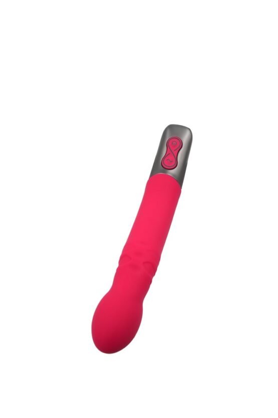 TITANZ 8" SILICONE RECHARGEABLE VIBRATOR IN PINK - Image 3
