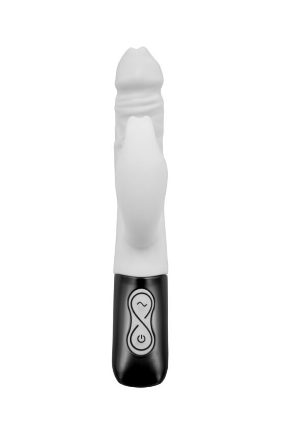 TITANZ 7" SILICONE RECHARGEABLE VIBRATOR IN IVORY WHITE - Image 5