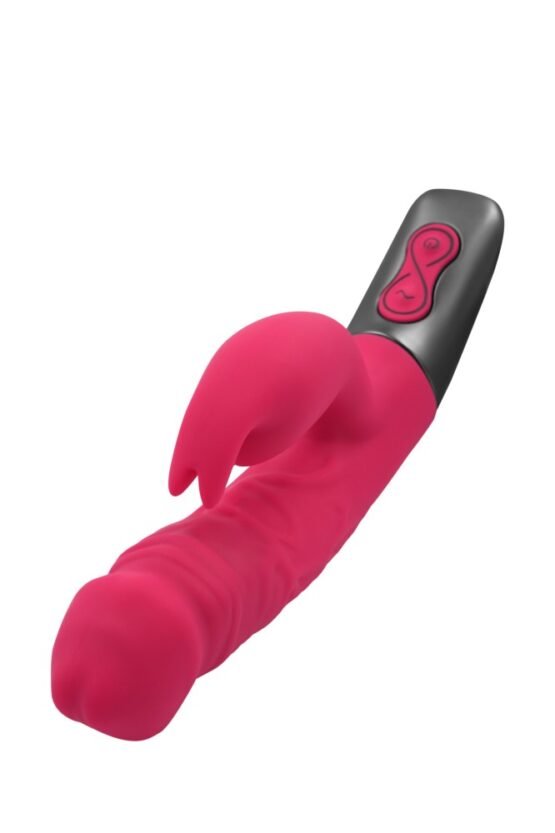 TITANZ 7" SILICONE RECHARGEABLE VIBRATOR IN PINK - Image 3