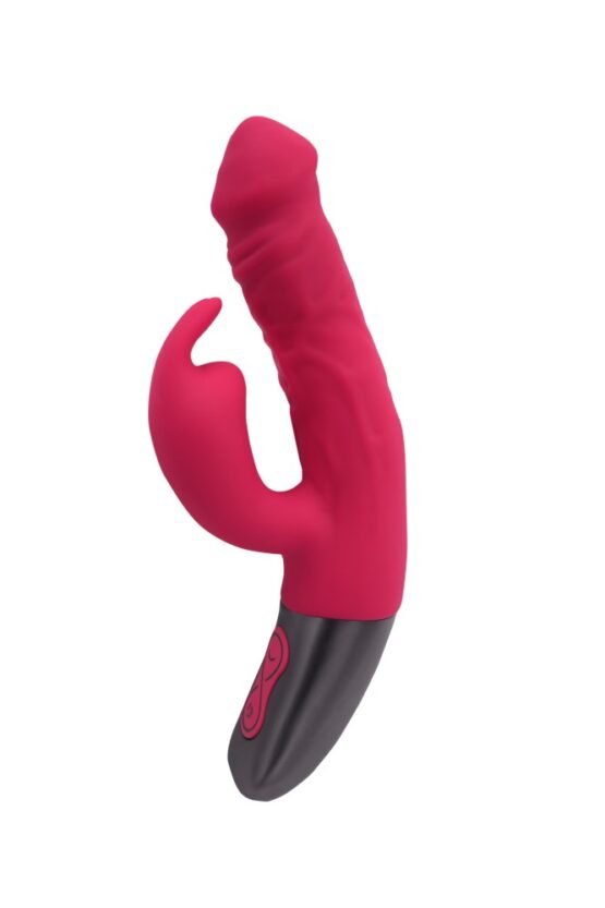 TITANZ 7" SILICONE RECHARGEABLE VIBRATOR IN PINK - Image 4
