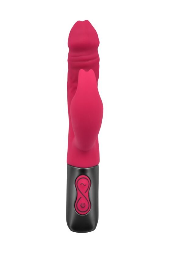 TITANZ 7" SILICONE RECHARGEABLE VIBRATOR IN PINK - Image 5