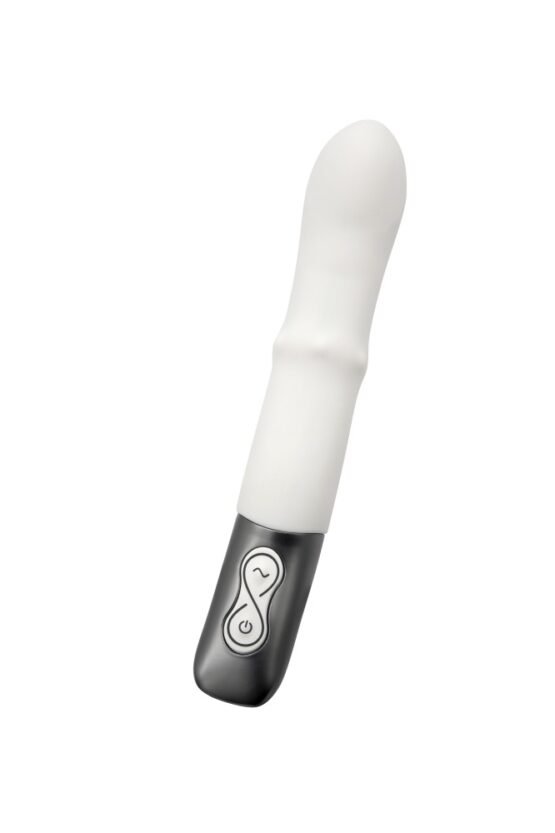TITANZ 7" SILICONE RECHARGEABLE VIBRATOR IN IVORY WHITE - Image 2