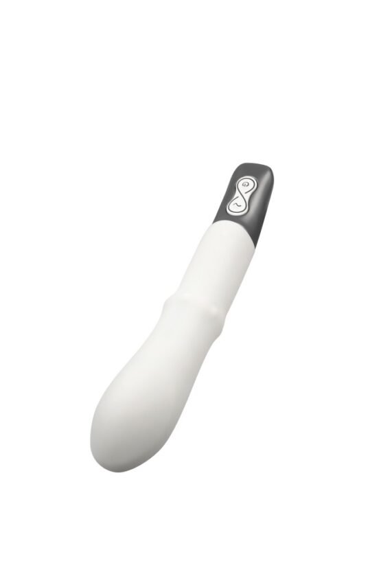 TITANZ 7" SILICONE RECHARGEABLE VIBRATOR IN IVORY WHITE - Image 3