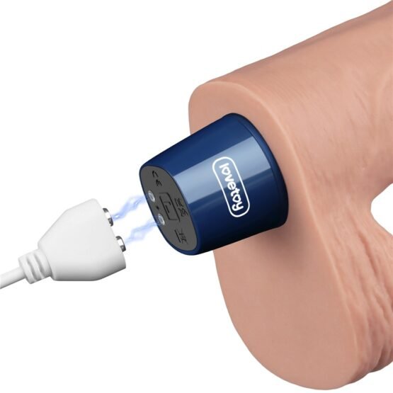 9" REAL SOFTEE Rechargeable Vibrating Dildo(Flesh) - Image 5