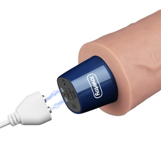 9.5" REAL SOFTEE Rechargeable Vibrating Dildo(Flesh) - Image 5