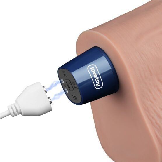 10" REAL SOFTEE Rechargeable Vibrating Dildo(Flesh) - Image 5