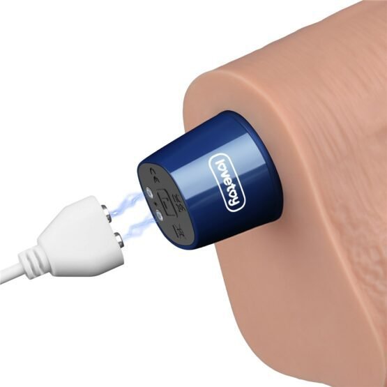 10.5" REAL SOFTEE Rechargeable Vibrating Dildo(Flesh) - Image 5