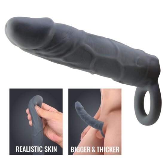 Pretty Love Realistic Penis Sleeve Black III - Image 2
