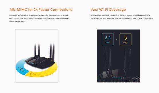 Ασύρματο Router Wifi - LV-AC22 - 811986 - Black - Image 4