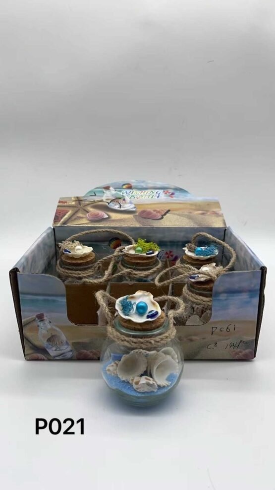 Διακοσμητικό Souvenir - Μπουκαλάκι με κοχύλια - 6pcs - 251698 - Image 2