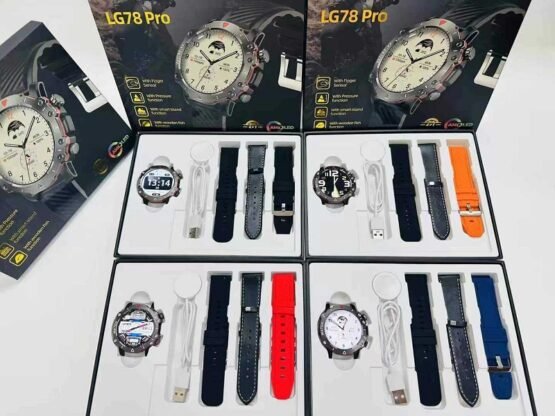 Σετ Smartwatch με 3 λουράκια - LG78 Pro - 064878 - Red - Image 3