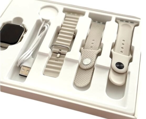 Σετ Smartwatch με 3 λουράκια - Z99 Mini - 064984 - White - Image 2