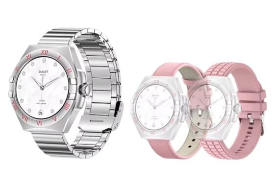 Σετ Smartwatch με 3 λουράκια - LG80 Mini - 065066 - Pink - Image 2