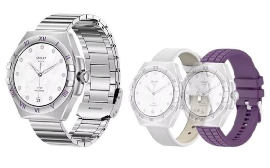 Σετ Smartwatch με 3 λουράκια - LG80 Mini - 065066 - Purple - Image 2