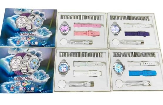 Σετ Smartwatch με 3 λουράκια - LG80 Mini - 065066 - Purple - Image 4