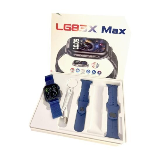 Σετ Smartwatch με 3 λουράκια - LG83X Max - 065196 - Blue - Image 2