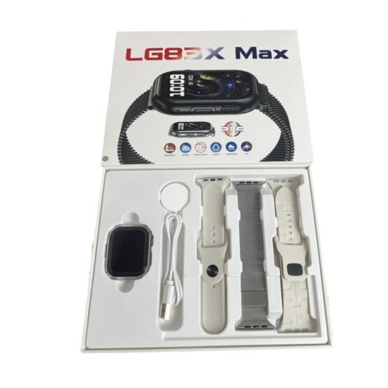 Σετ Smartwatch με 3 λουράκια - LG83X Max - 065196 - Grey - Image 2