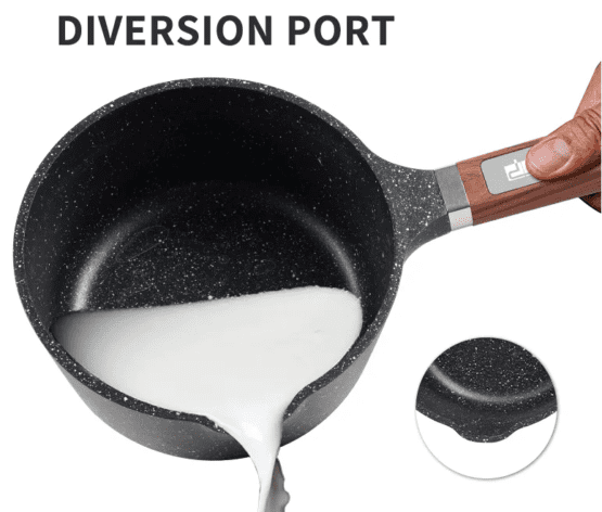 Γαλατιέρα αντικολλητική με καπάκι - 1.45L - CA005-A16-Black - DSP - 612432 - Image 3