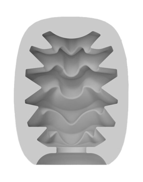 VIBEGGS - Candy Curves - Vibrating Masturbation Sleeve - White - Image 6