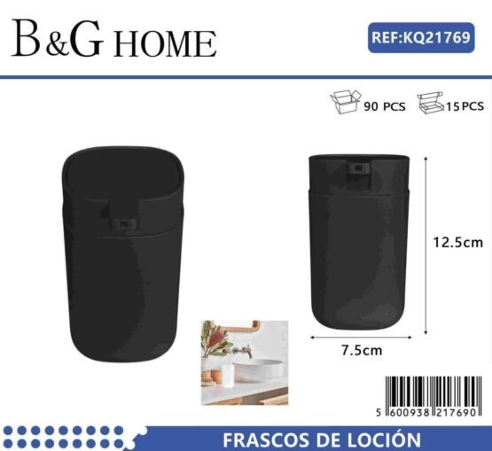 Θήκη κρεμοσάπουνου Dispenser πλαστική - Black - 21769 - Image 2
