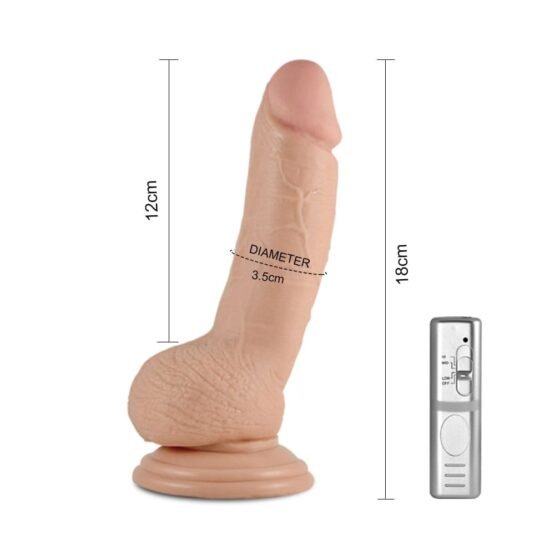 7" Real Extreme Vibrating Dildo - Image 3