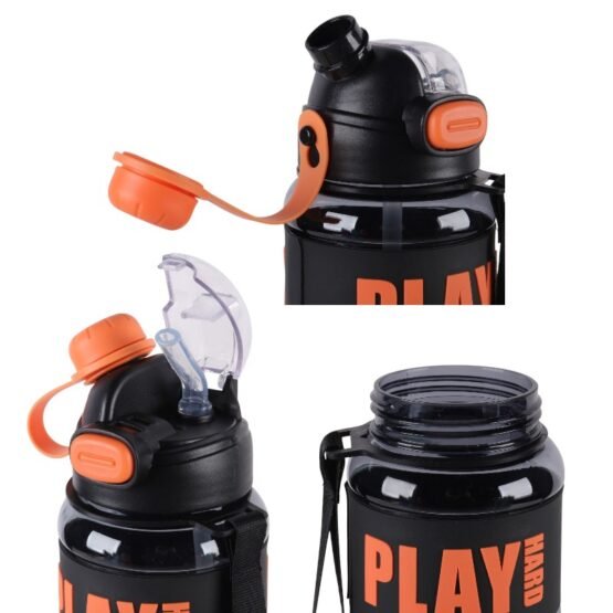 Φορητό παγούρι πλαστικό - 800ml - 722412 - Black - Image 2
