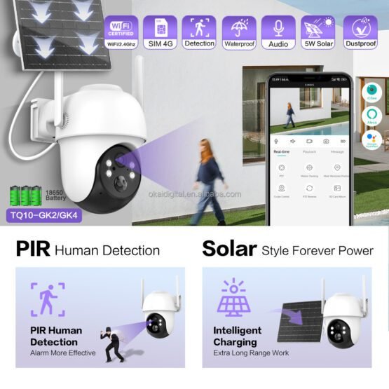 Ηλιακή κάμερα ασφαλείας IP - Solar Security Camera - XMT-Q10 - WiFi - 080250 - Image 2