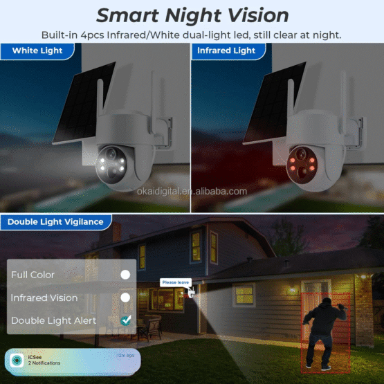 Ηλιακή κάμερα ασφαλείας IP - Solar Security Camera - XMT-Q10 - WiFi - 080250 - Image 3