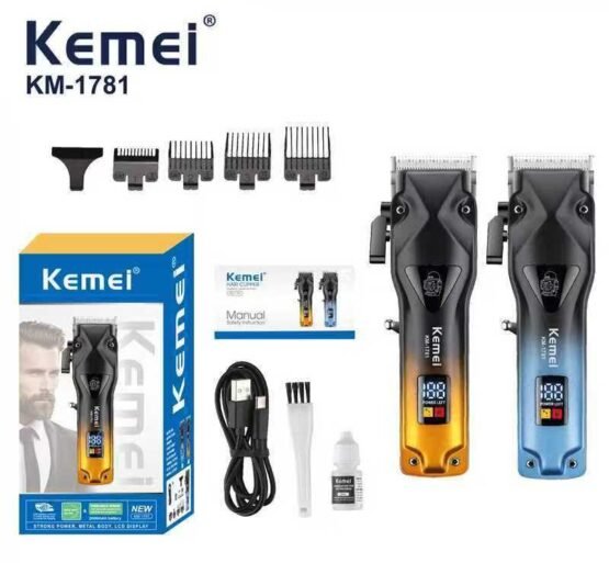 Κουρευτική μηχανή - KM-1781 - Kemei - Blue - Image 3