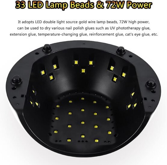 Φουρνάκι νυχιών UV/LED - 9T - 72W - 631170 - White - Image 2