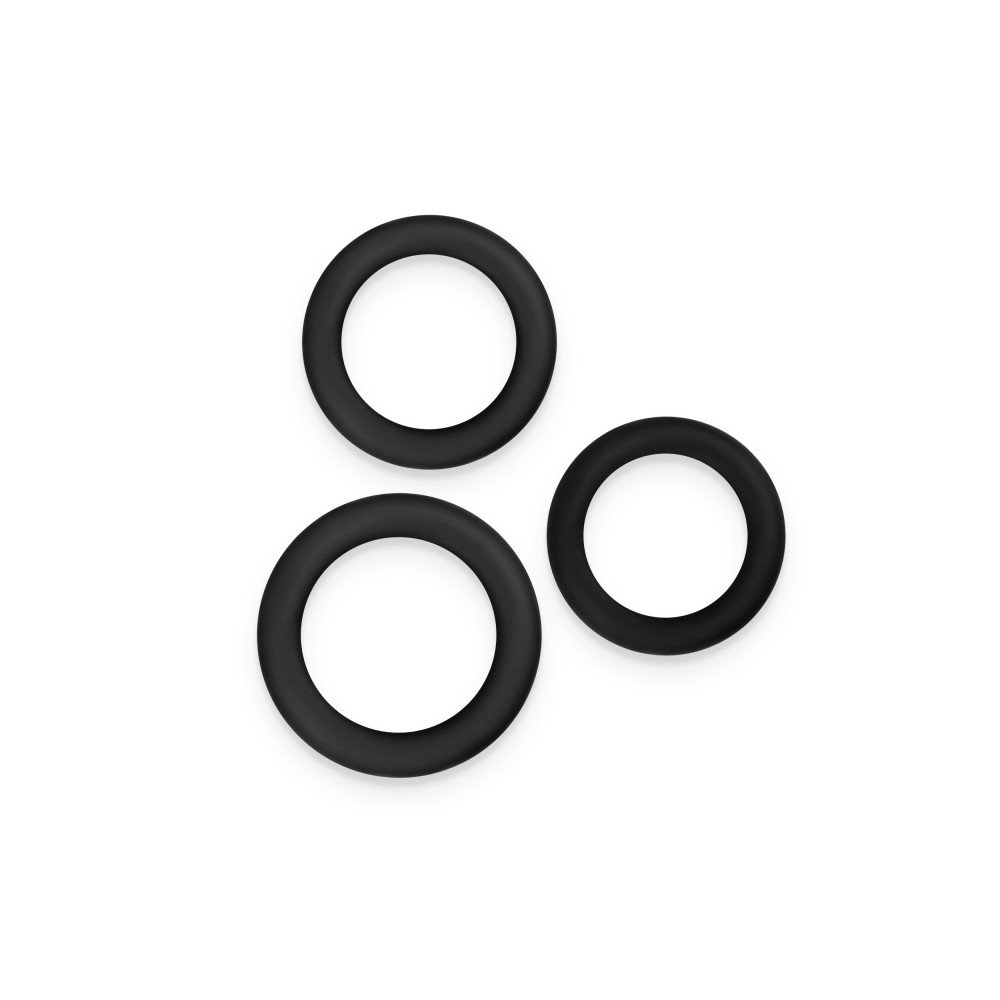 Renegade - 3pc Slim Rings - Black - Image 2
